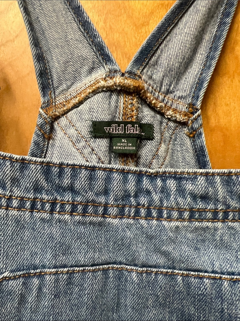 wild fable Light Blue Denim Overalls with Adjustable Straps